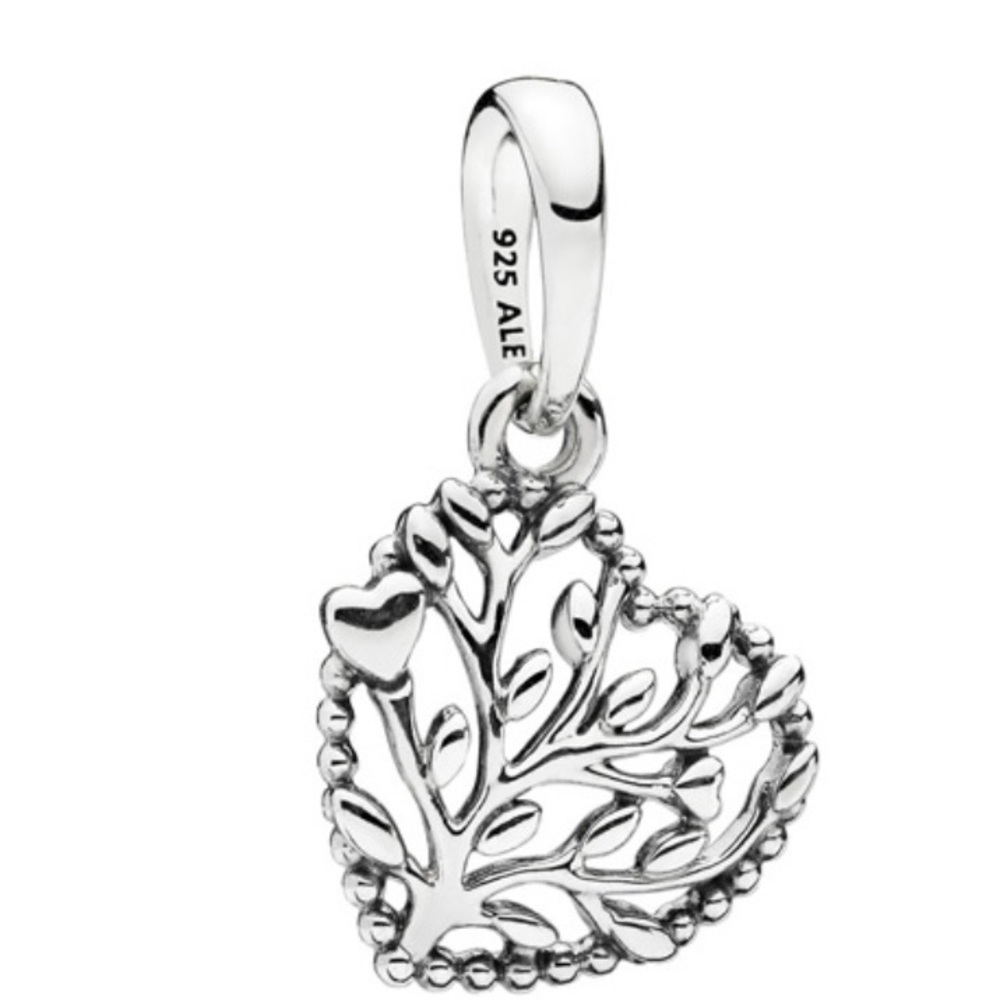 Pandora Sterling Silver Tree of Love Heart Dangle Charm